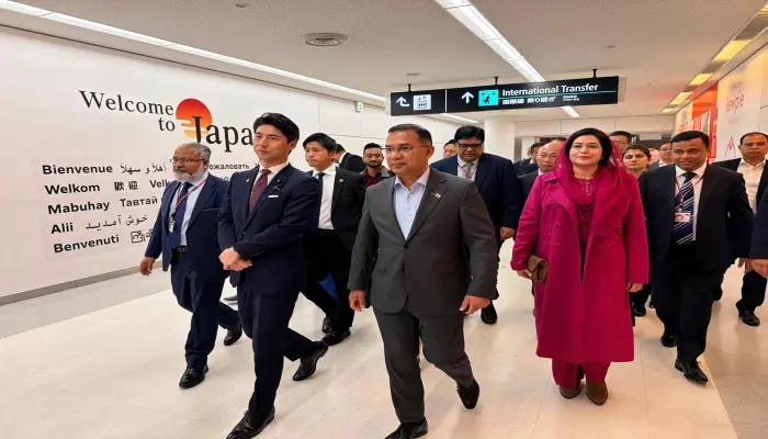 জাপানে পৌঁছেছেন প্রধানমন্ত্রী তারেক রহমান, মঙ্গলবার দ্বিপক্ষীয় বৈঠক